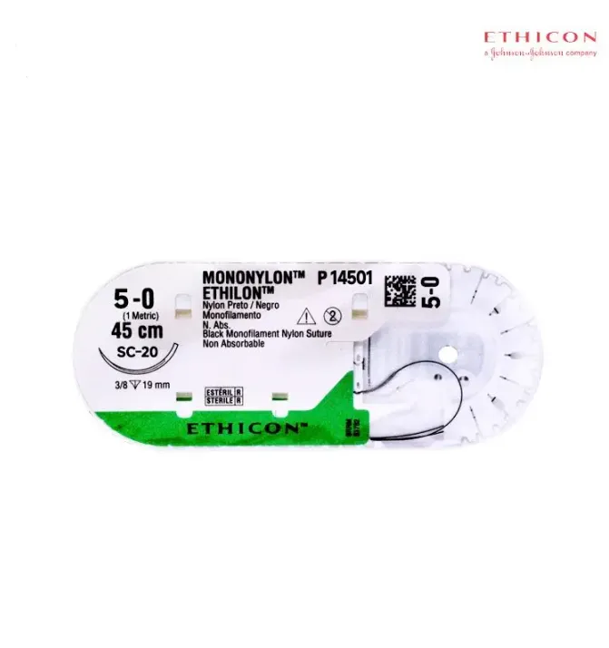 SUTURA 5-0 NYLON 45 X 2.0CM ETHICON