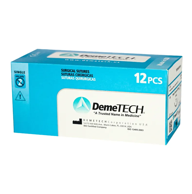 [SK263026B0P] SUTURA SEDA 3-0 DEMTECH 26MM 1/2 CIRC 75 CM PIEZA
