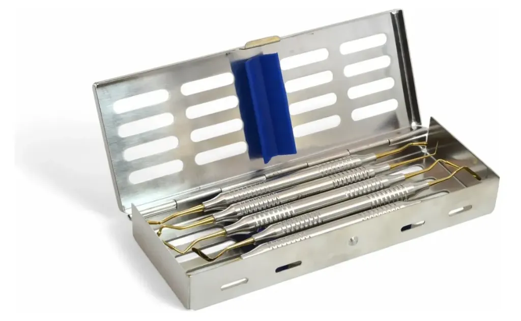 [ORTHOPREMIUM-VARKIT] KIT DE ESPATULAS RESINA CON CASSTTE C/5 ORTHO PREMIUM