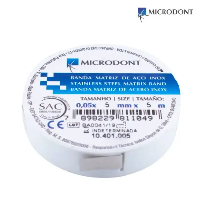 BANDA MATRIZ ROLLO 5 M. .05 X 5 MM. MICRODONT