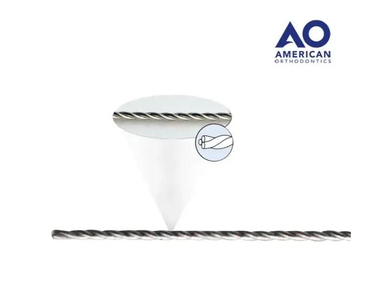 TIRAS DE ALAMBRE TWIST FLEX (TRENZADO) AMERICAN ORTHODONTIC (.015)
