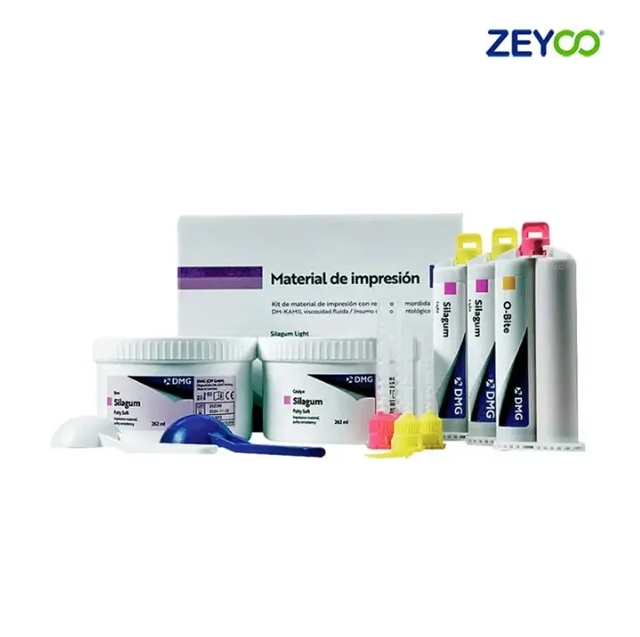 KIT MATERIAL DE IMPRESION MASILLA + 2 LIGERO + 1 OBITE DMG ZEYCO