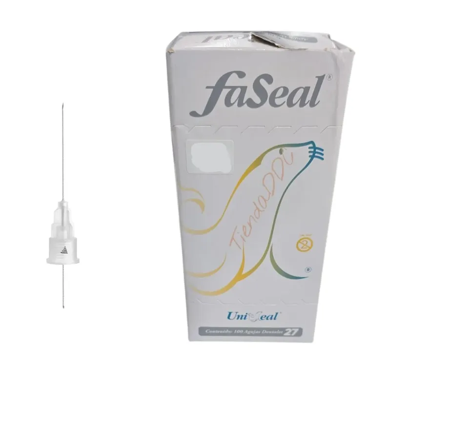 [122-L] AGUJA LARGA 27G CAJA C/100 UNISEAL