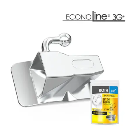 TUBOS ECONOLINE ROTH SIN MALLA  AH KIM PECH C/4 (.018, 2do Molar)