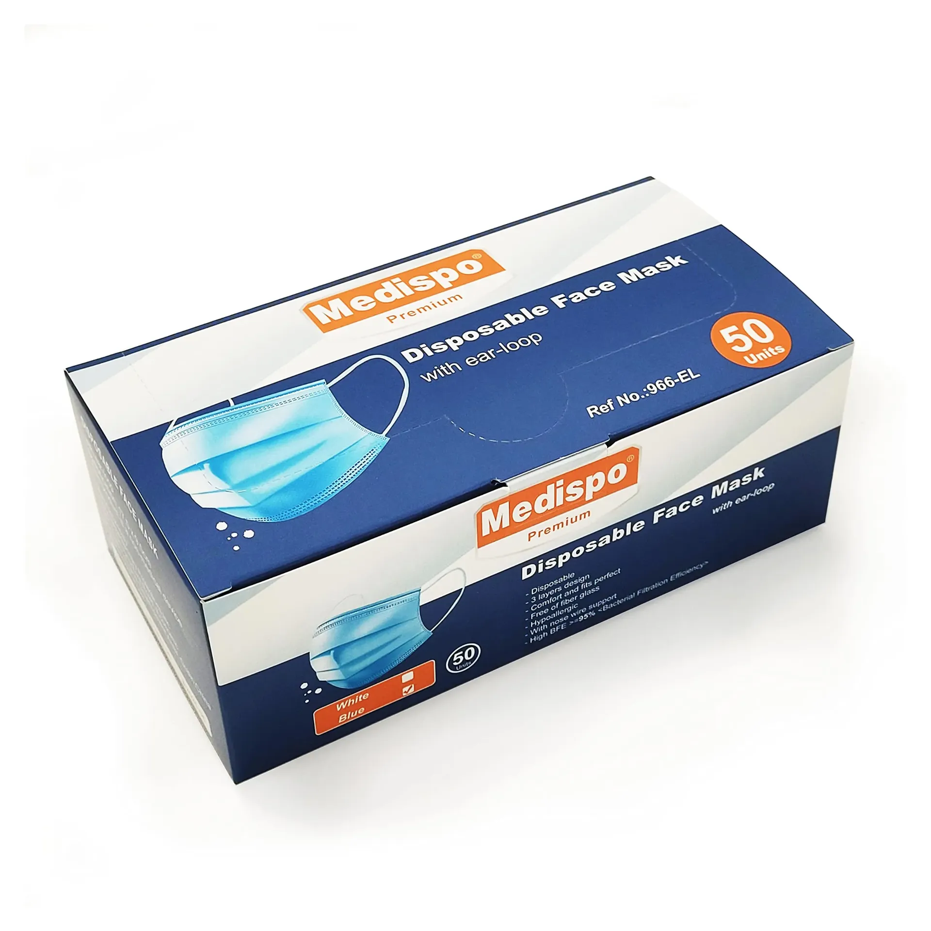 CUBREBOCA  TRICAPA MEDISPO BOLSA C/12