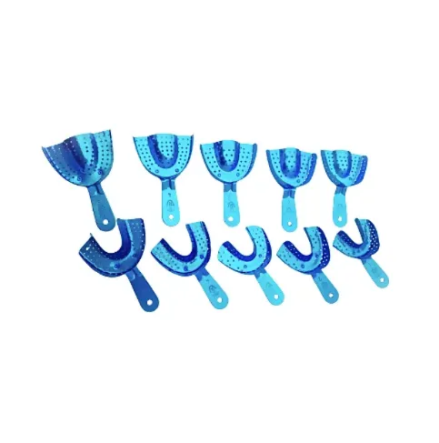 CUCHARILLAS ADULTO PERFORADAS AZUL ALUMINIO CON STEEL