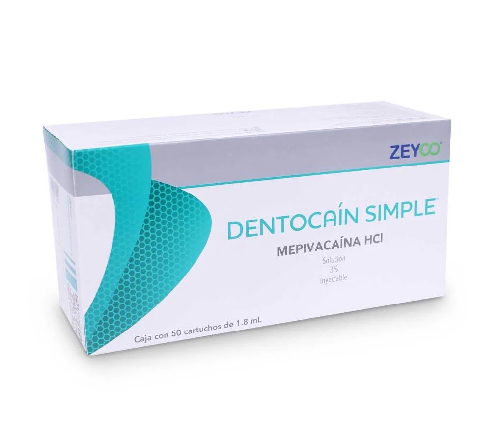 DENTOCAIN SIMPLE MEPIVACAINA 3% S/VASO ZEYCO