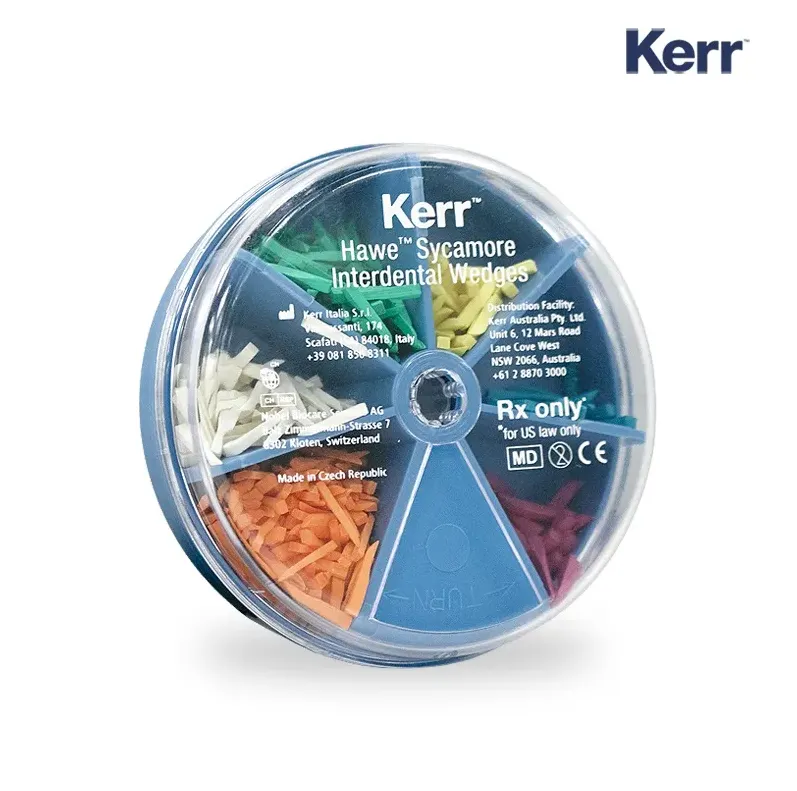 CUÑAS DE MADERA SURTIDAS CON 500 (DISPENSADOR) KERR