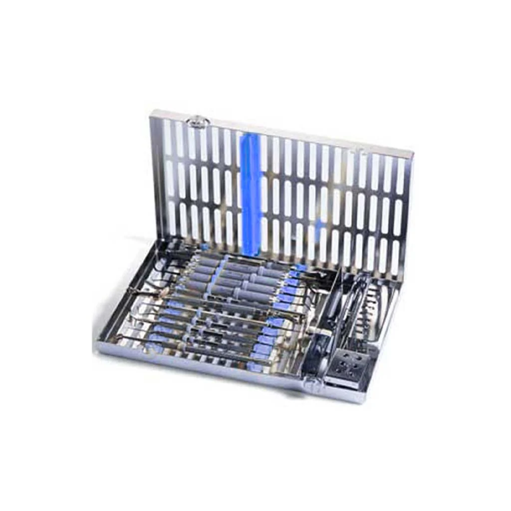 [HUIM8128] CASSETTE 12 INSTRUMENTOS AZUL HU FRIEDY